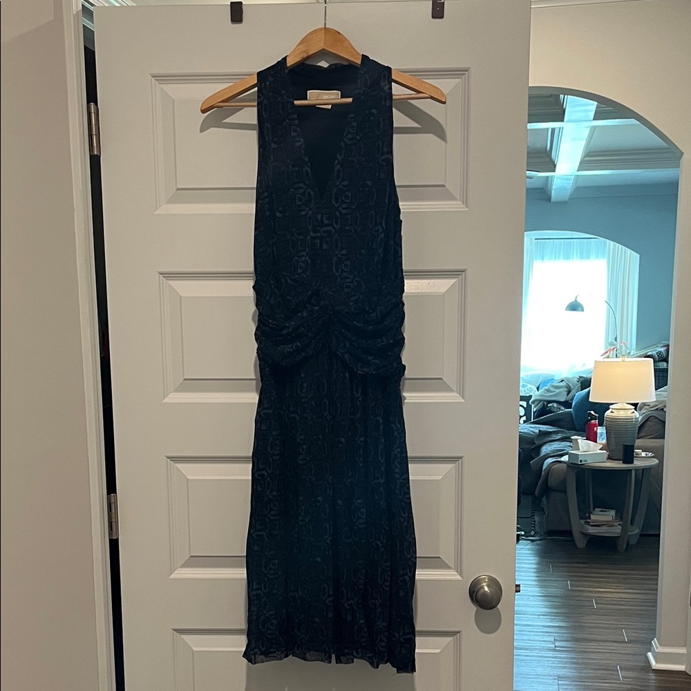 Michael Kors Blue/Black Sleeveless Dress